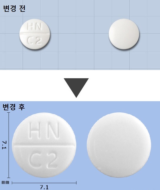 쿠파린정2밀리그람(와파린나트륨)_성상변경.jpg