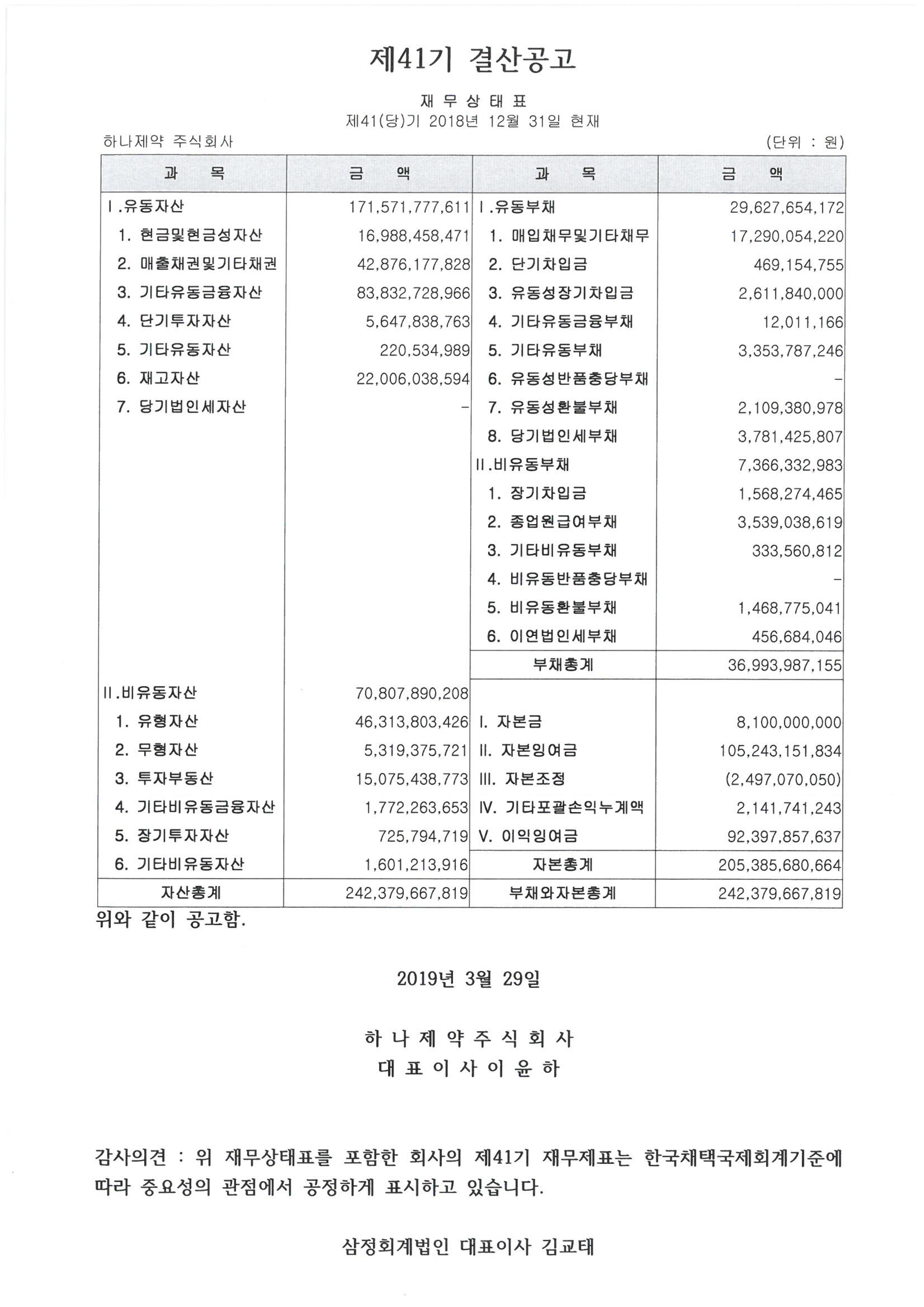 하나제약 제41기 결산공고_1.jpg